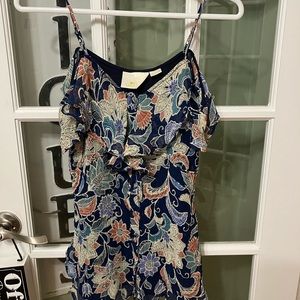 Maeve Anthropologie Off Shoulder Top Colorful Lined Sz 4